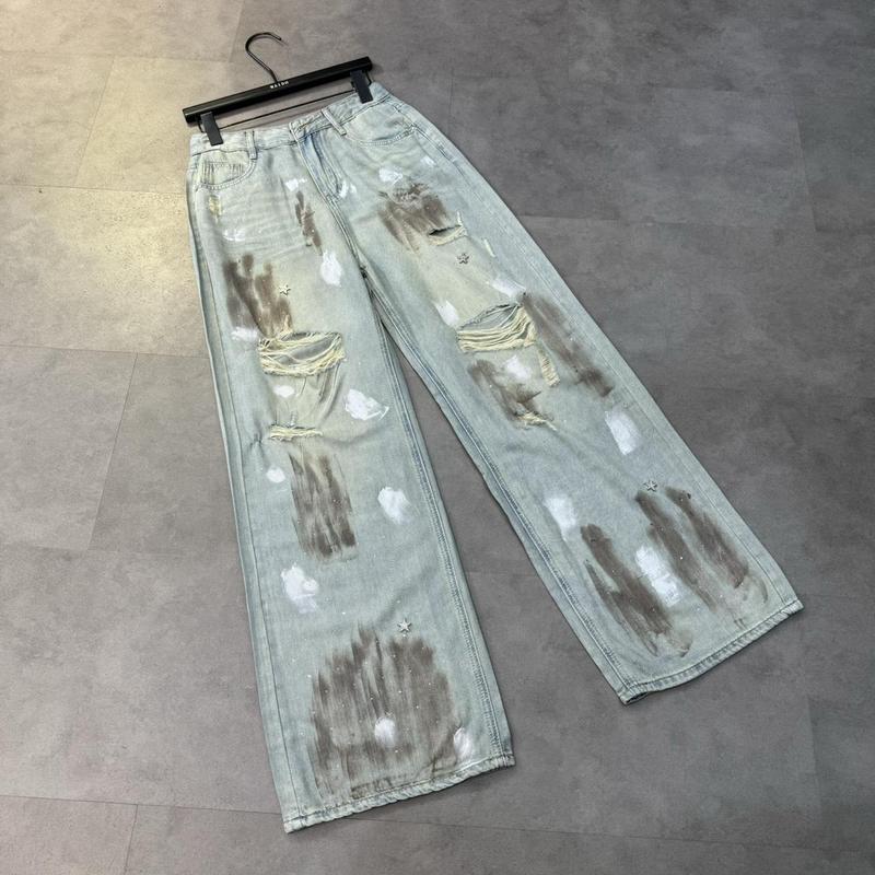 (QB057) Quần jean loang màu gối rách MAIDO TRENDY