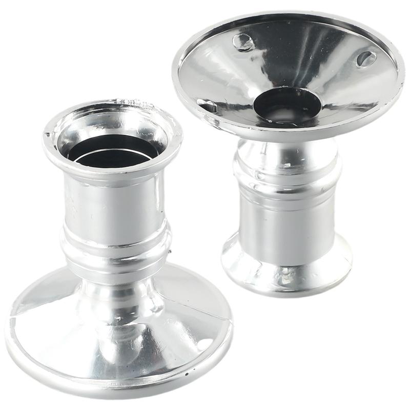Đèn nến điện tử hình trụ tiêu chuẩn hình dạng truyền thống, 2 cái, hoàn hảo cho bữa tối, mới cuối cùng, đồ trang trí 2