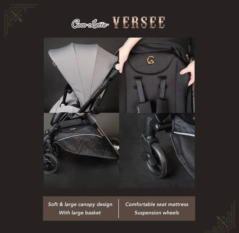 COCOLATTE Versee Reversible Compact Stroller 6
