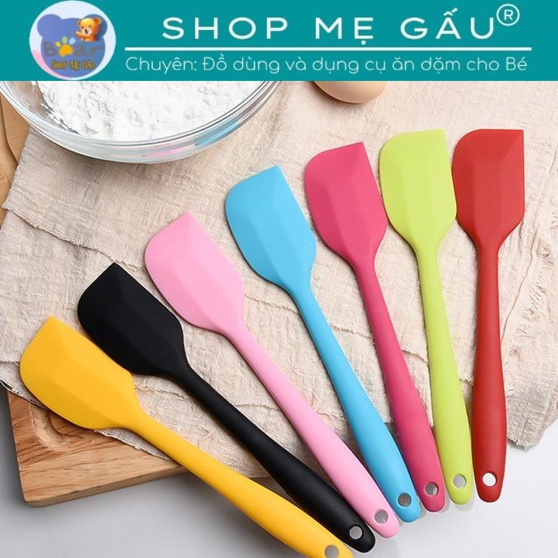 Phới Dẹt Silicon Chịu Nhiệt Trộn Bột, Vét Bột, Đánh Bột, Phết Kem, Nấu Ăn - Phới Làm Bánh Chịu Nhiệt