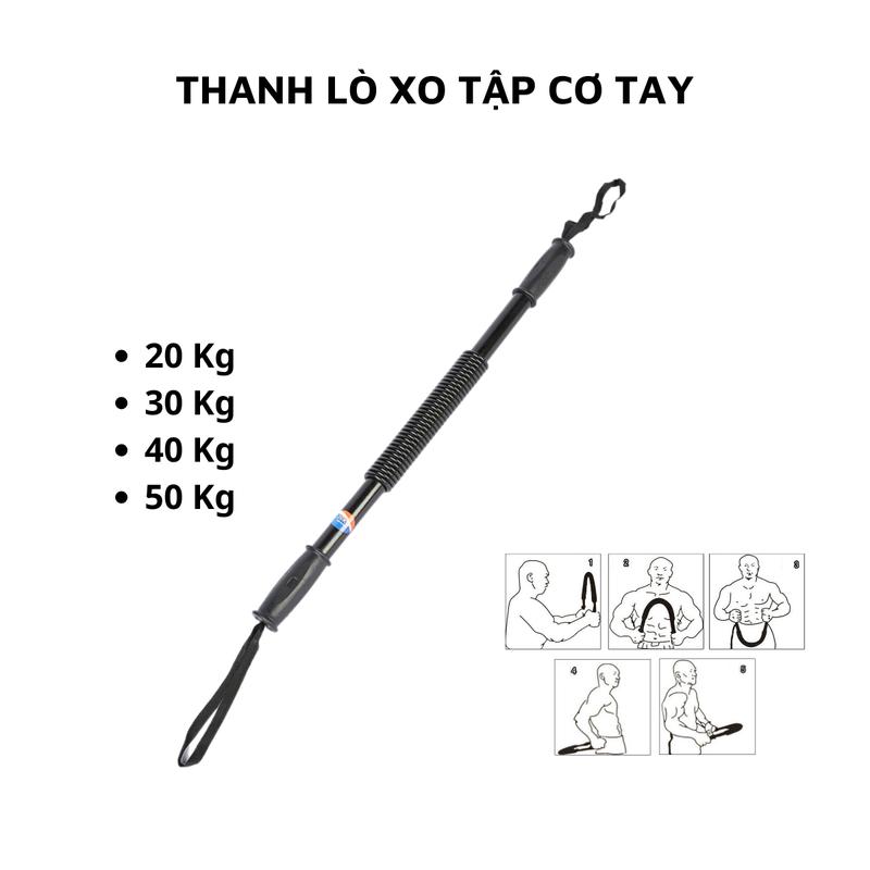 Thanh Lò Xo Tập Cơ Tay Loại 20 Kg, 30 Kg, 40 Kg, 50 Kg