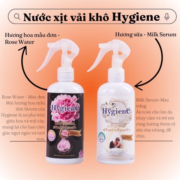 Nước xịt vải khô Hygiene 300ml, xịt thơm quần áo Hygiene 300ml #xịtthom #xịtquầnáo #hygiene #xịtkhô