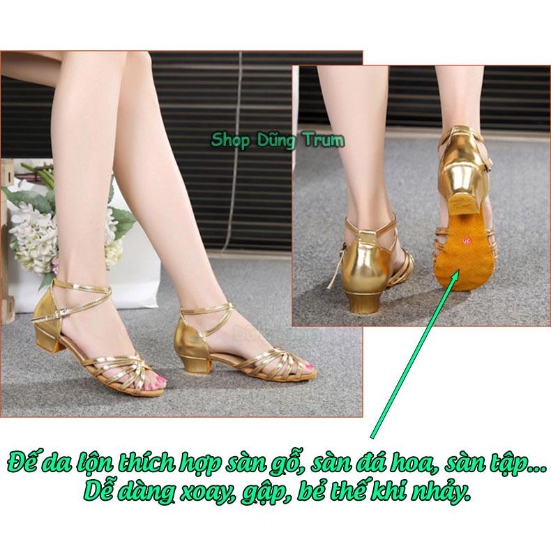 Giày khiêu vũ 3cm đế da lộn, giày nhảy Dancesport KV22 1