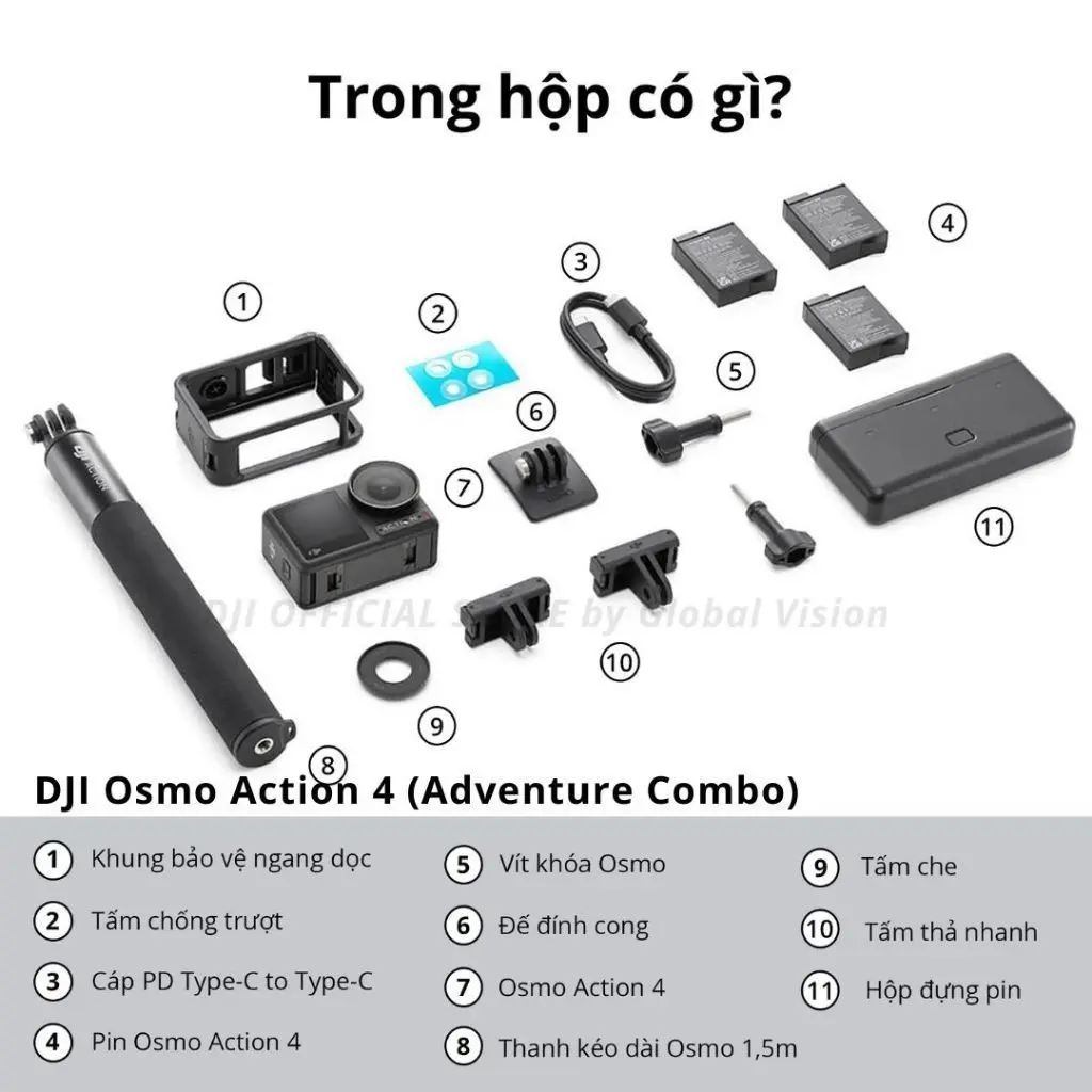 DJI Osmo Action 4 Camera hành động 4K 120fps, góc siêu rộng, máy quay hành trình hoạt động tốt nhiệt độ thấp (DJI OA 4) | BigBuy360 - bigbuy360.vn DJI Osmo Action 4 Camera hành động 4K 120fps, góc siêu rộng, máy quay hành trình hoạt động tốt nhiệt độ thấp (DJI OA 4) | BigBuy360 - bigbuy360.vn