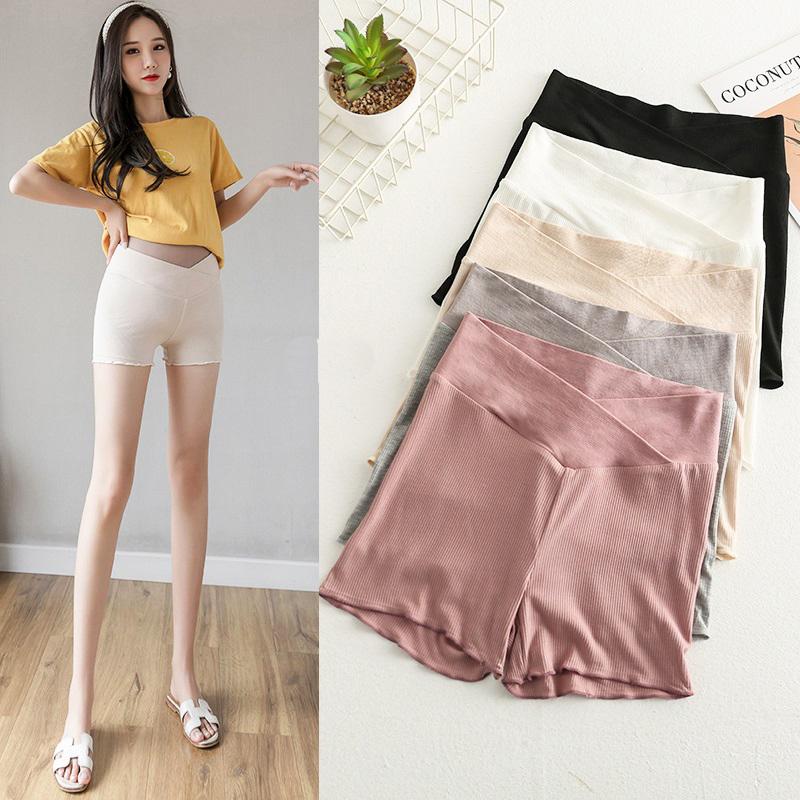 Young Mom | Quần đùi mặc váy Q166 có 5 màu Đen Kem Trắng Hồng và Xám Váy Bầu Đầm Bầu Sandal Voi