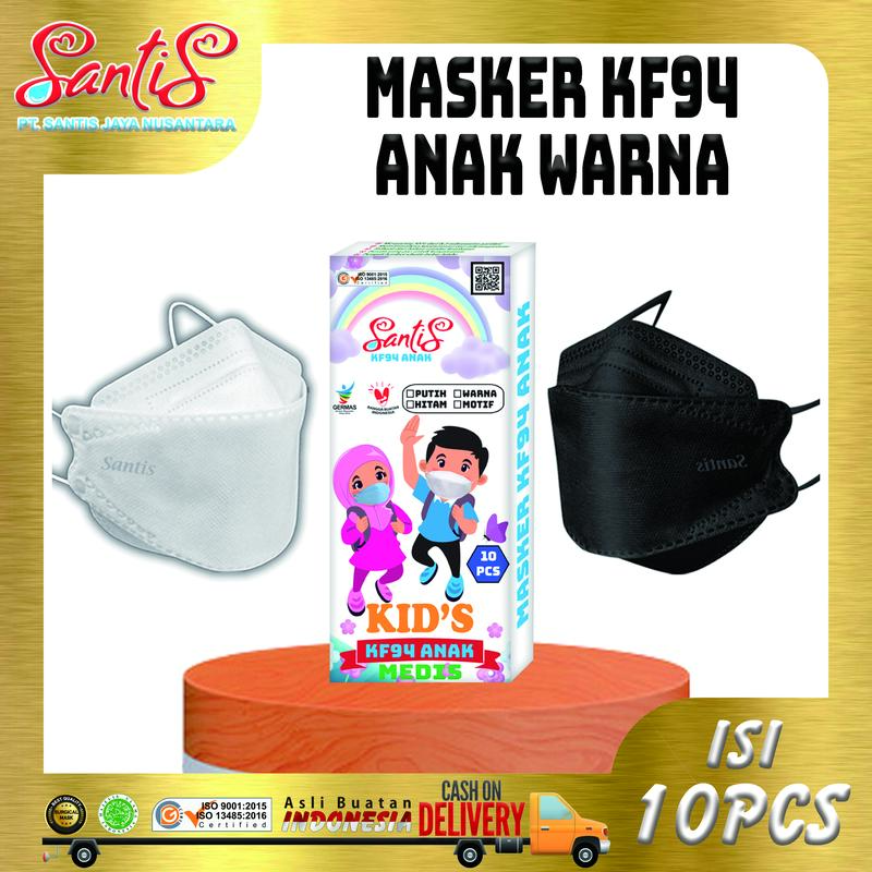 Masker KF94 Anak 4ply Fasion by Santis SANGAT LEMBUT DI WAJAH 0