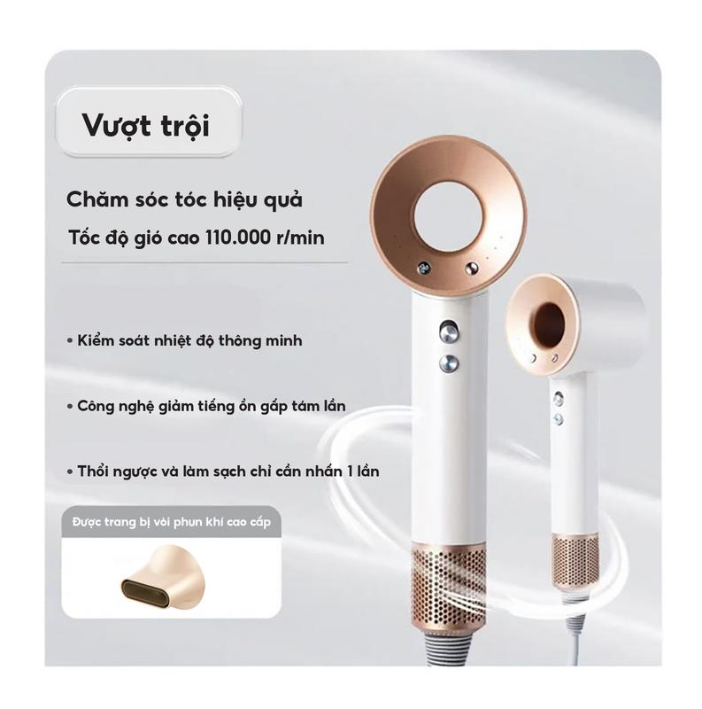 Deal Độc Quyền Don Nguyễn Máy Sấy Tóc 2 Chiều Movie Legend Nóng Lạnh 2200W - 3 Tốc Độ & 4 Mức Nhiệt Độ - Chống Gãy Rụng Tóc - Bảo Hành 12 Tháng - SG HCM HSY