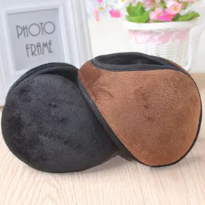 [ Cozy ] Earmuff Terbaru New Product Penutup Telinga Pria Dewasa Remaja Style Korean Warmer Edition Thick Standar Type Headphone Elastis Portable Cuttingan Side Liss Garis Black Warna Material Spandeks Polyester Flanel Top Quality HEADPHONE EARMUFF