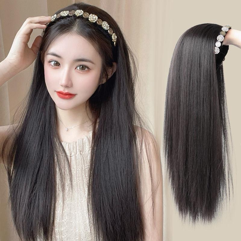 Set Rambut Palsu, Gelung Rambut Rambut Palsu Bersepadu, Tudung - TikTok ...