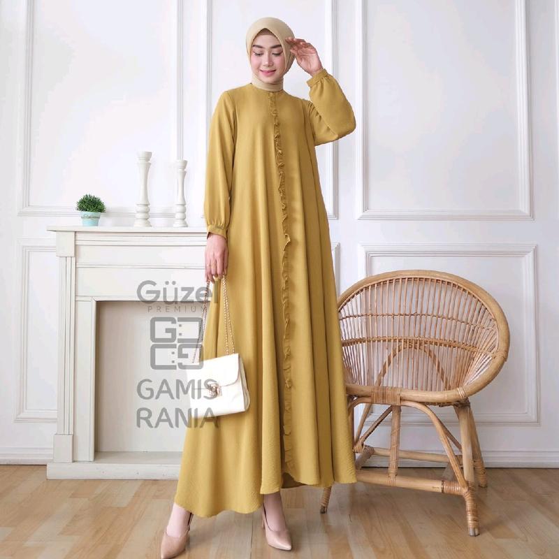 Product Introduction of Gamis polos bahan katun cringle /gamis harian/gamis pesta/gamis hari raya 2