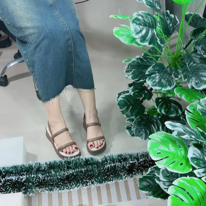 sandal dép  bánh mì quai ngang đơn giản XINH XẮN Chơi TẾT T07 5