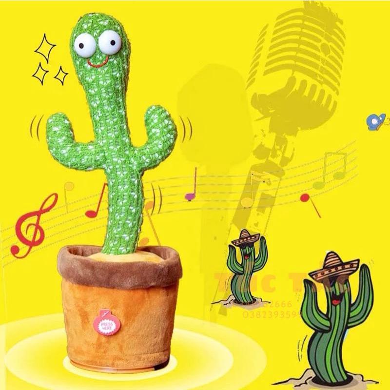  Cây Xương Rồng Nhảy Múa cho trẻ em Có Đèn Biết Nhại Giọng Nói Theo Vui Nhộn Cho Bé 