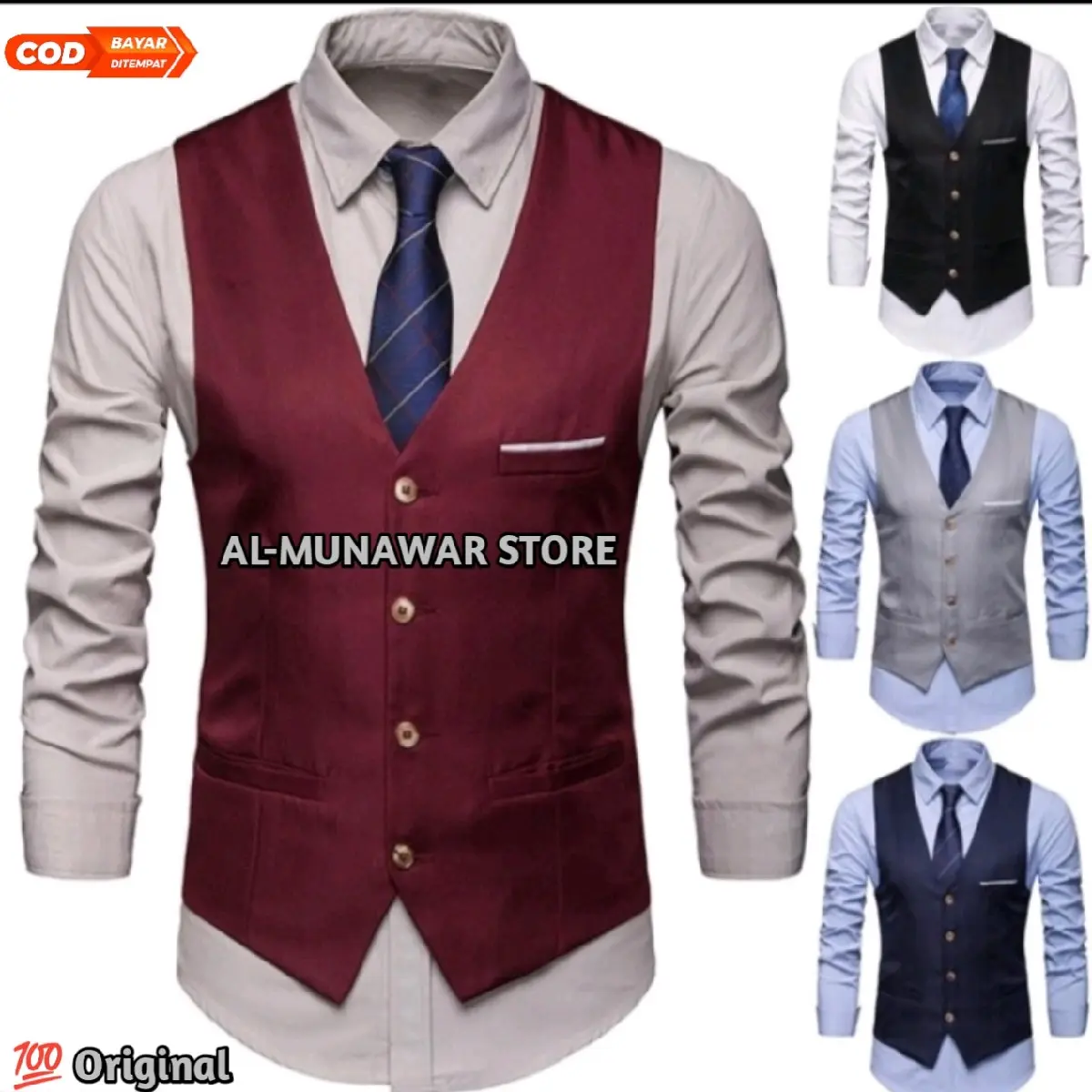 ROMPI FORMAL PRIA/VEST SEMI FORMAL PRIA SLIM-FIT Tebal