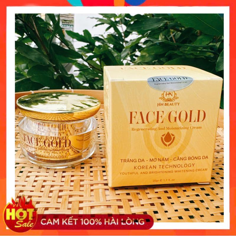 KEM FACE GOLD 20GRAM Hỗ Trợ Chăm Sóc Da - Làm Đẹp Da - Hồng Nhiên Shop Nữ