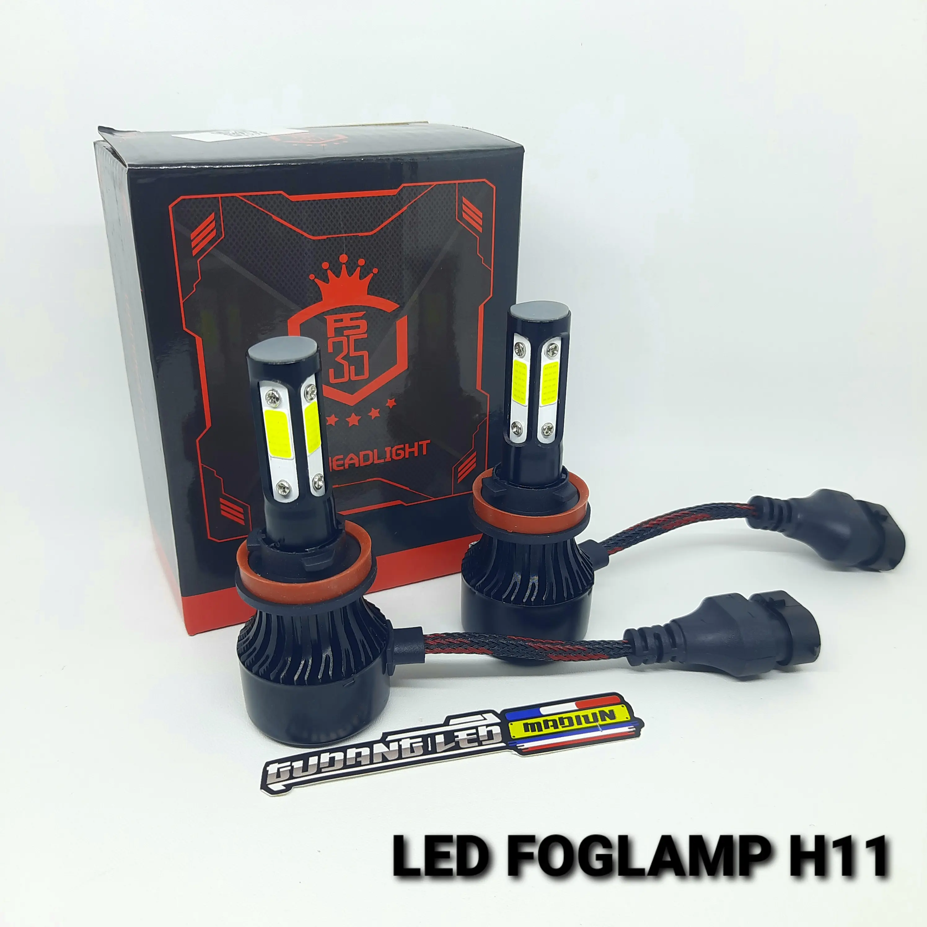 Lampu Led Foglamp H11 H16 4 sisi Bohlamp Kabut