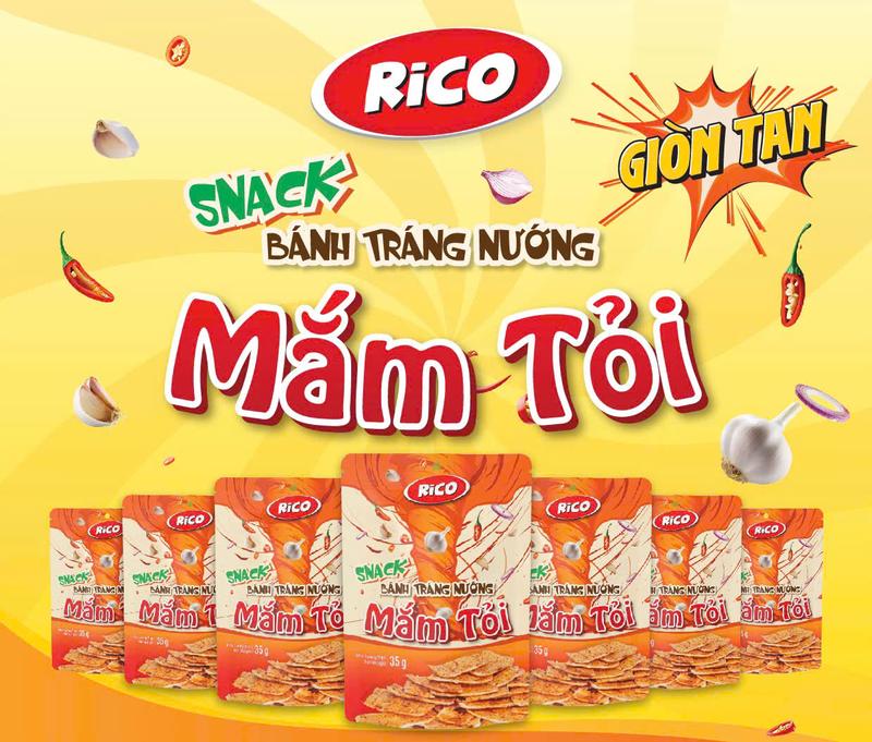[ Mắm Tỏi RiCo] Snack Bánh Tráng Nướng Ăn vặt Phủ Vị Phương Nguyên ...