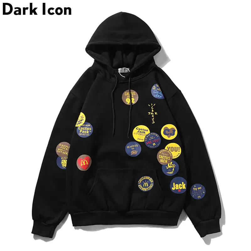 Dark Icon Three Dimensional Printed Hoodie Men Women Pullover Terry Material Men's Hoodies Streetwear Men's Hoodie Baju Perkep