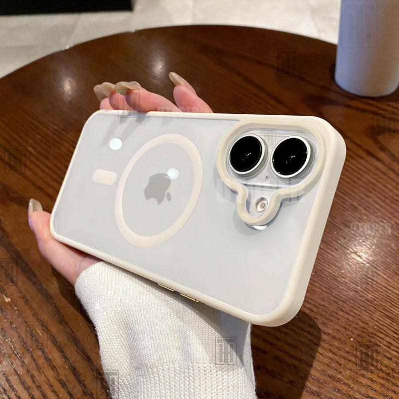 Product Introduction of New Senior 16 Pink Magsafe Magnetic Phone Case for iPhone 16 15 14 13 12 11 Pro Max Plus Matte Frame Clear Antiskid Hard Cover 12