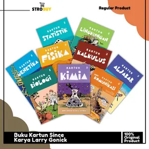 Buku Kartun Fisika Kalkulus Genetika Lingkungan Biologi Kimia Aljabar Komunikasi Statistik - Larry Gonick