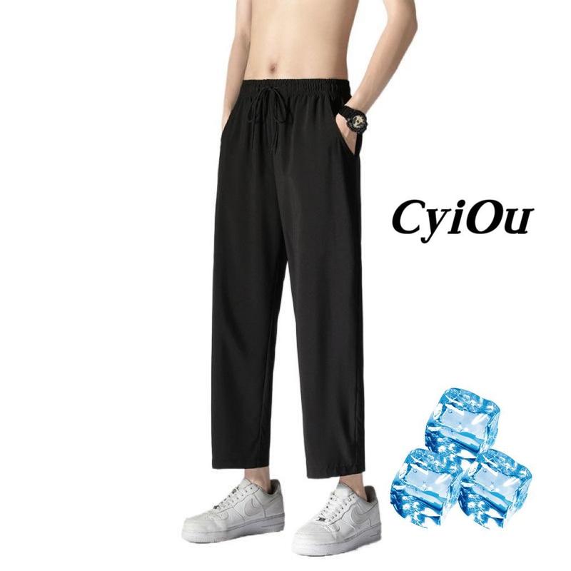 Quần Nam, Quần Thường Ngày Cao Cấp, Dáng Ôm, Thích Hợp Cho Mùa Xuân Và Mùa Thu, Bó Sát, Quần Ống Đứng Cropped Xén, Thời Trang Ong Menswear Có Túi Pants 8