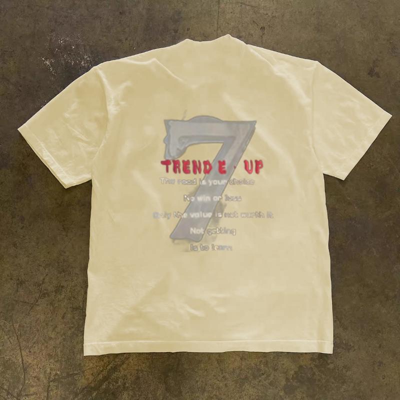 Korea Style T-shirt Oversize Letter 7 | Kaos Wanita Hitam| Metallica Kaos pria dan wanita T-shirt Unisex 4