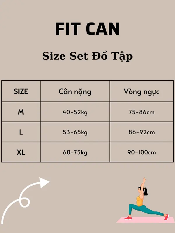 Set Đồ Tập Gym Nữ FITCAN Chun Mông Có Đệm Mút S19 8