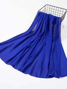 Summer Solid Color Chiffon Scarf, Women's Casual Versatile Hair Head Scarf Styles, Lightweight Fashion Women Accessories for Daily Use