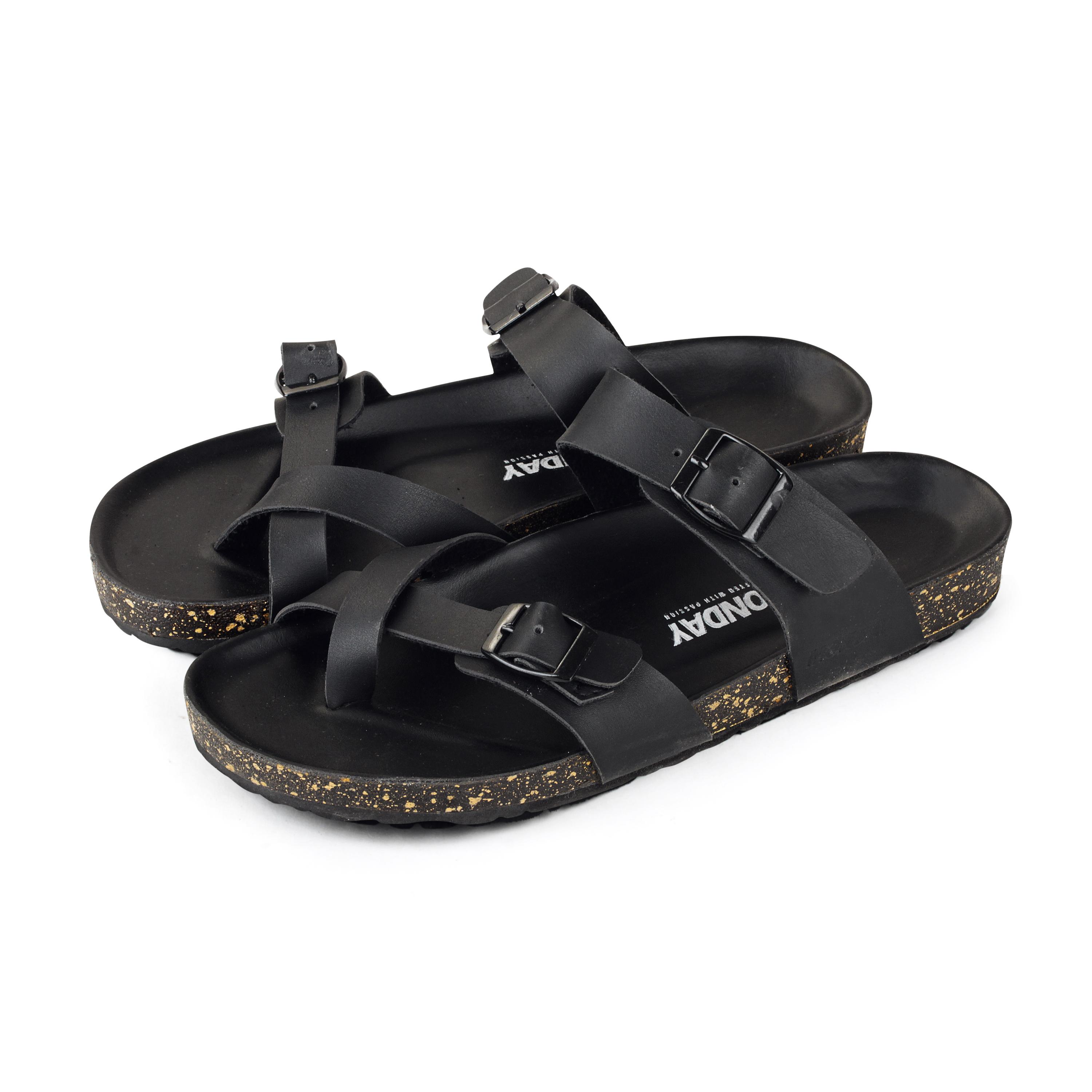 MNDY Official - Jack Full Black - Sandal Pria Sendal Kasual MNDY Official - Jack Full Black - Sandal Pria Sendal Kasual