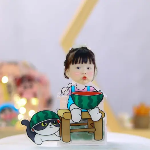 Standee lắc đầu CHẠY BẰNG PIN IN THEO YÊU CẦU quà tặng sinh nhật độc lạ cho người yêu, người thân, bạn bè Toy Đồ Chơi 2