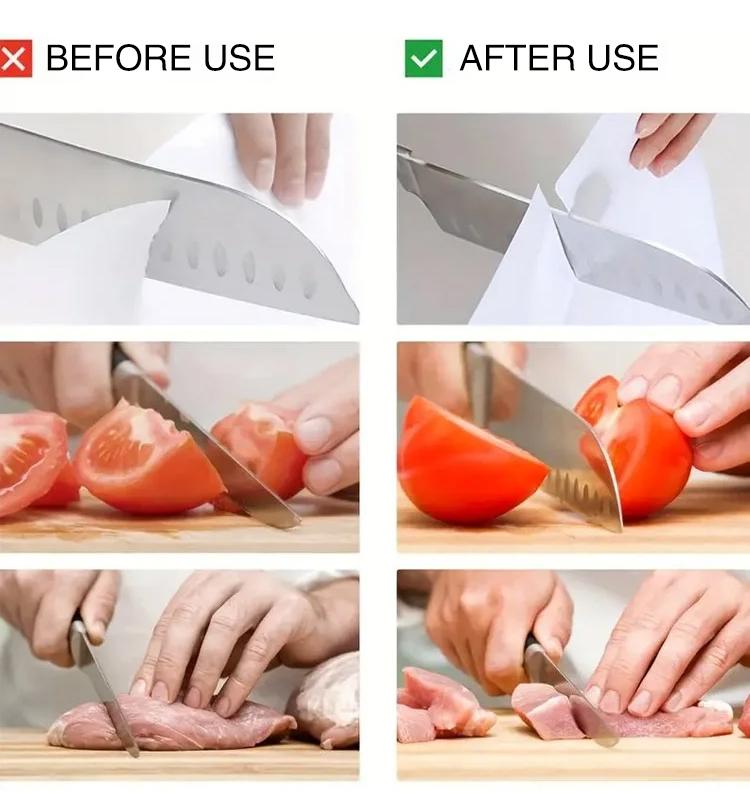 Product Introduction of Multifunctional mini portable manual fast open edge handheld alloy steel knife sharpener 9