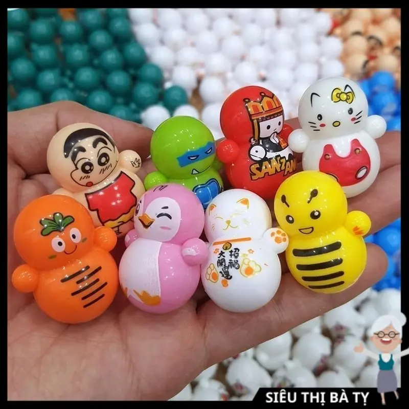 Đồ chơi vui nhộn Lật đật mini mẫu mã siêu dễ thương. Đồ chơi vui nhộn cho trẻ em, bé trai, gái. giao mẫungẫu nhiên 0