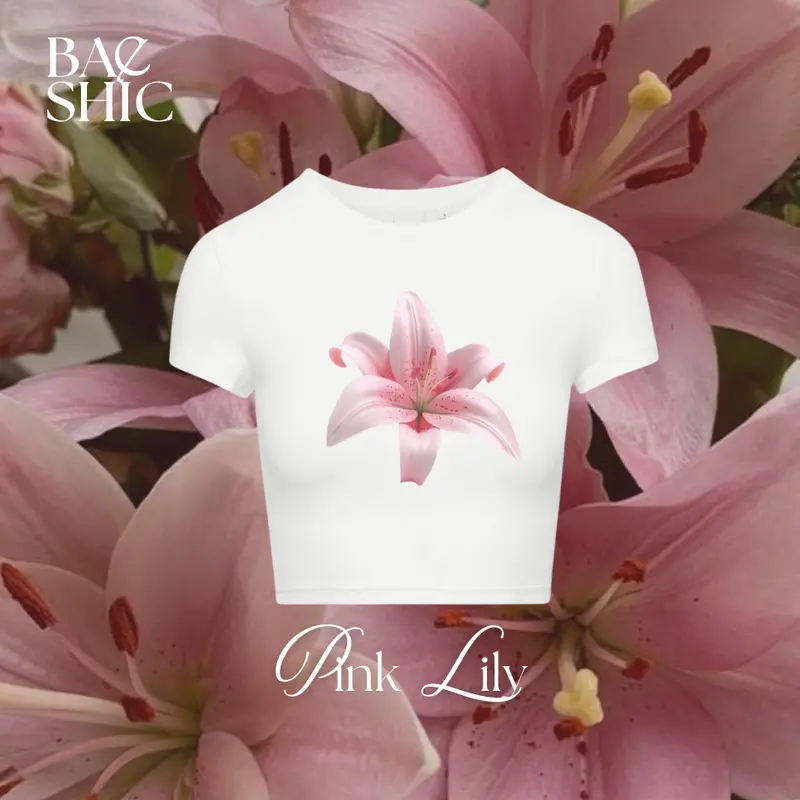 Baeshic Baby Tee - Flowers Edition - White 5