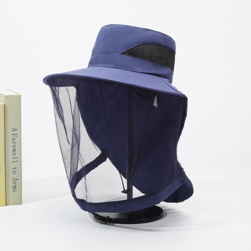 New Anti Mosquito Insect Bucket Hat Mesh Anti Bee Mosquito Hat Net Insect Proof Cap Men Women 6