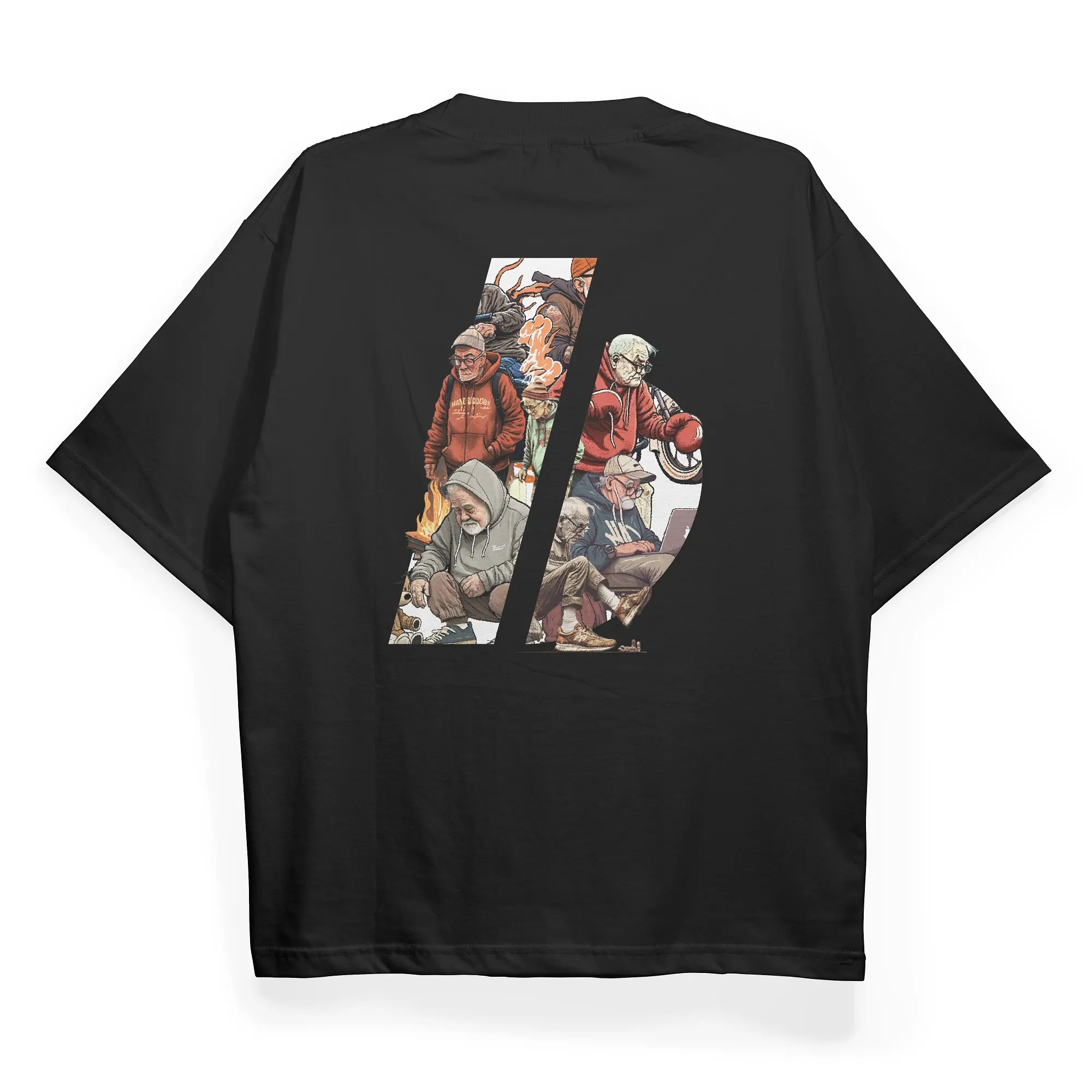 BENIDSON Oversized Tshirt Uncle Ben Complication Hitam Kaos
