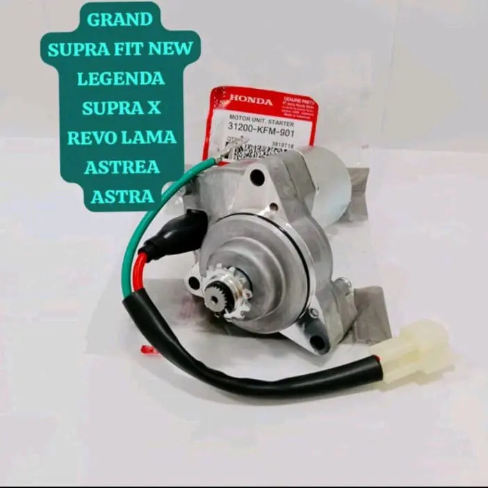 DINAMO STATER STARTER GRAND SUPRA FIT NEW LEGENDA SUPRA X REVO LAMA ASTREA ASTRA HONDA KFM GN5 SET KABEL