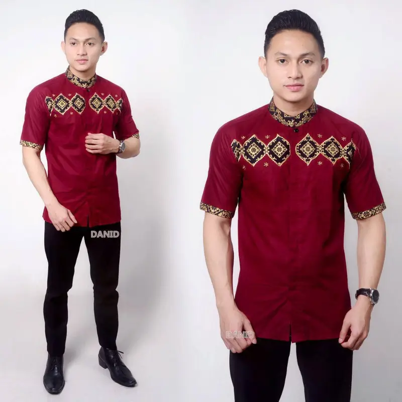 Baju Koko Dewasa Spesial Ramadhan - Pakaian Muslim Pria Modern Lengan Pendek - KKDN 2