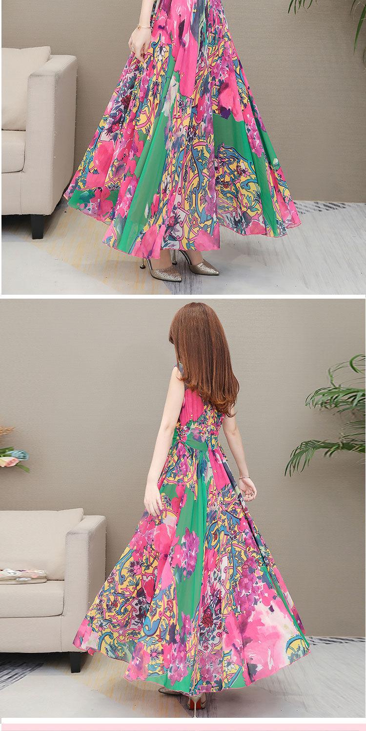 Product Introduction of Váy Lụa Lạnh Có Dây Đeo, Hàng Mới Về Mùa Hè 2024, Dành Cho Phụ Nữ, Váy Đi Biển Cho Mẹ, Váy Vest Mỏng, Thanh Lịch, Váy Dài, Quần Áo Nữ 22
