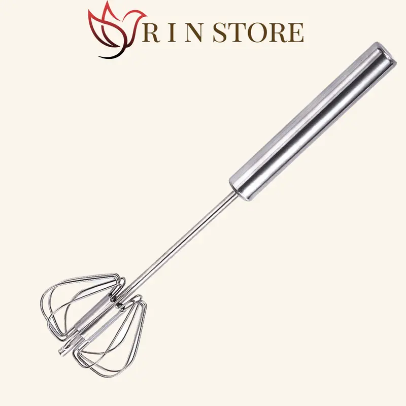 Cây Đánh Trứng Que Đánh Trứng Chất Liệu Inox 304 Không Gỉ Cán Dài 26cm An Toàn Dễ Chùi Rửa Tiện Lợi RIN 1