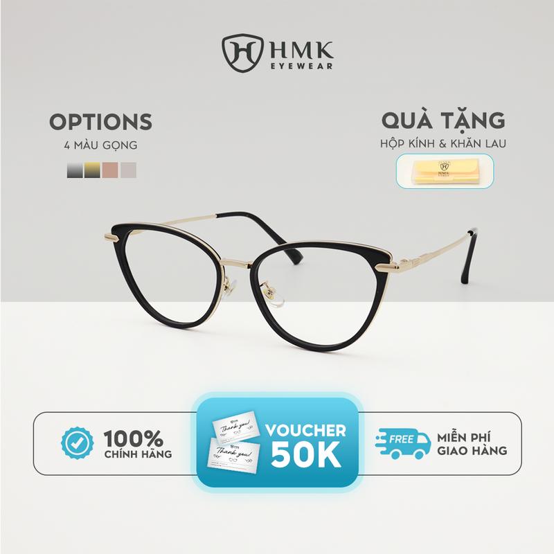 Gọng Kính Mắt Mèo HMK Eyewear Titan Cá Tính Thời Thượng, Phù Hợp Nhiều Dáng Mặt - MM11916 Kính Mắt Nữ