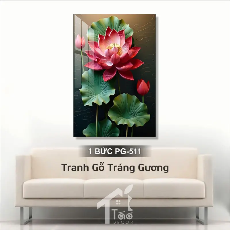 Tranh Gỗ Tráng Gương Phat Giao Tranh Treo Tường Phòng Khách, Tranh Decor Phòng Tho Tặng Kèm Móc Treo Và Đinh Ba Chân 7