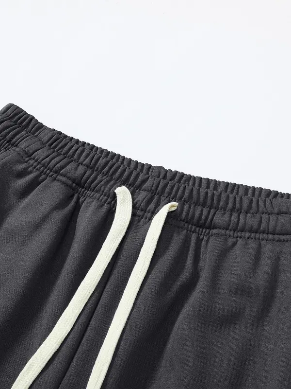 Men's Solid Color Pants, Casual Comfy Loose Trousers for Spring & Fall, Men's Bottoms for Daily Wear 2