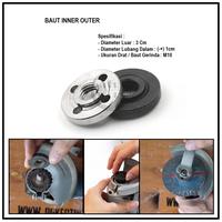 Gambar Mur Ring Baut Mata Flanges Mesin Gerinda 4 Inch Universal dari SUN HARDWARE Kab. Bekasi 2 Tokopedia