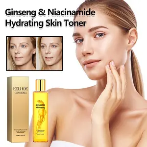 EELHOE Ginseng Toner mencerahkan garis-garis halus, melembapkan, mengkilap, tidak berminyak, mudah diserap dan meningkatkan elastisitas kulit.