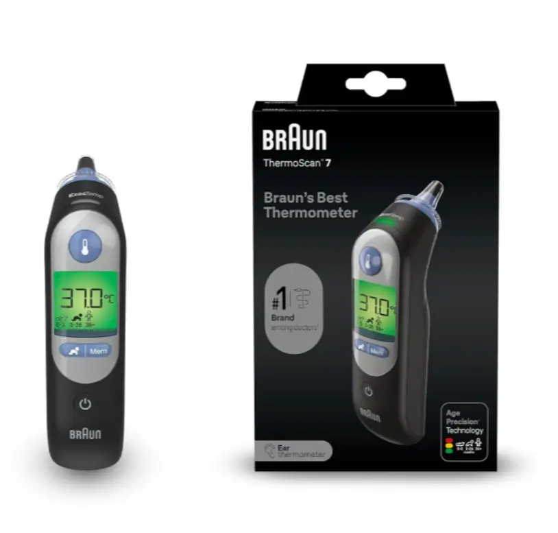Nhiệt Kế Điện Tử Đo Tai Cao Cấp Braun ThermoScan 7+ IRT6575