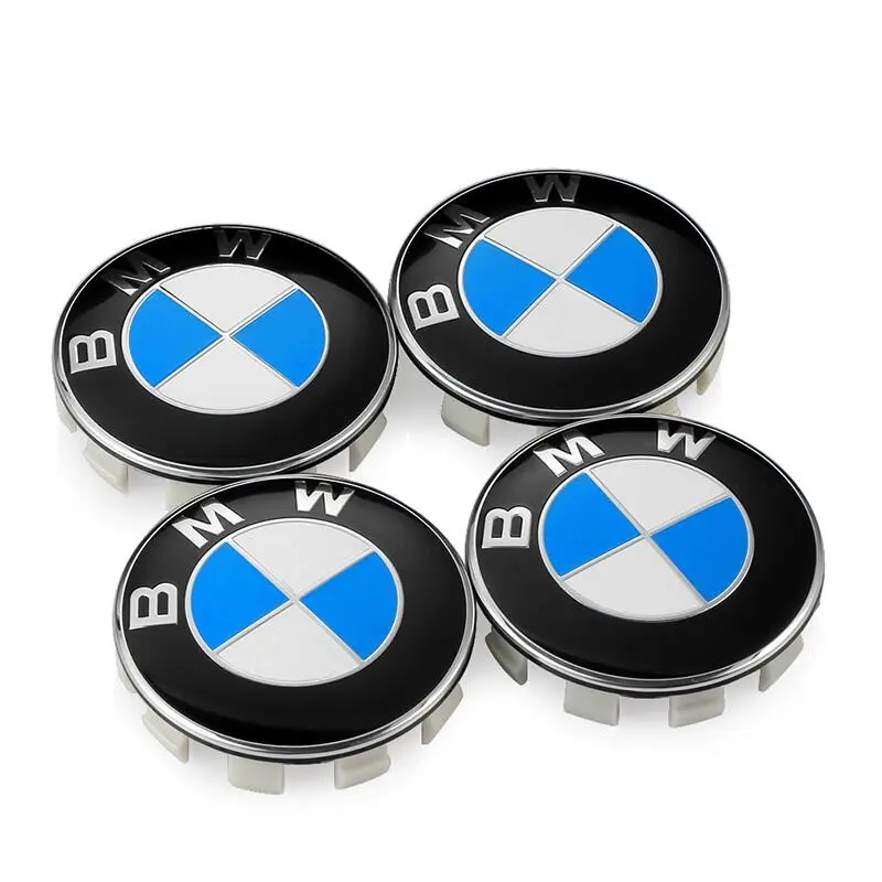 YK| 4pcs 56mm 60mm 68mm Car Wheel Center Hub Cap for BMW X1 X3 X5 X6 1 2 5 7 Series Auto Hub Covers Emblem Badge Decal