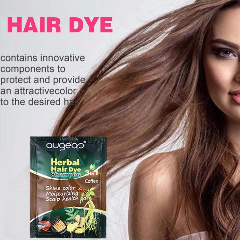 Product Introduction of 【TERSEDIA & COD】30ml Sampo Pewarna Rambut Herbal Plant Menutupi Kesehatan Di Rambut Kulit Q8D4 33