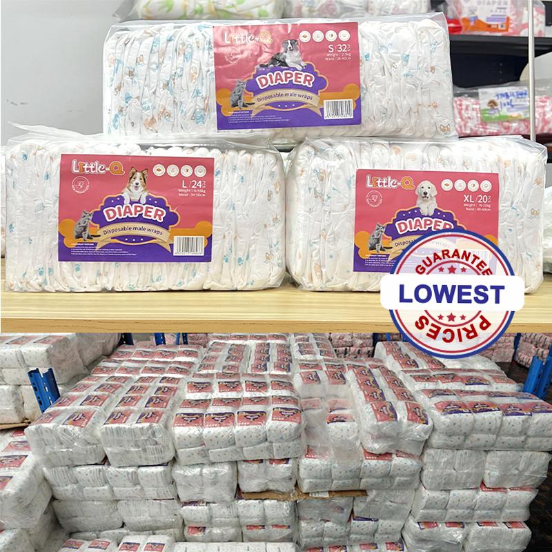 Tã giấy cho thú cưng LetitQ Tã chó mèo Tã lót cho chó mèo đực và cái XXS~XL 36 miếng thảm  vệ