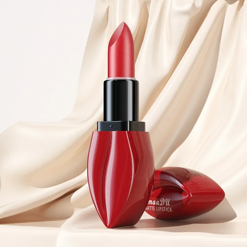 Lipstik Matte Beludru Jenuh Matte Matte Lipstik Merah Lucu Lipstik Merah Sejati import 4