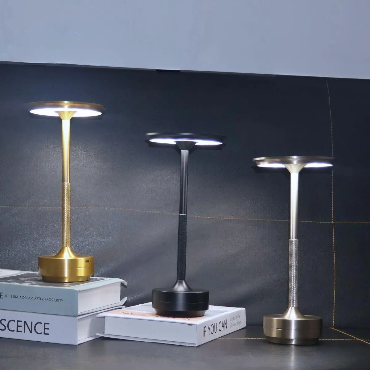 USB Rechargeable Table Lamp, Creative LED Desk Lamp, Bedside Atmosphere Light, Decorative Night Light for Home Bedroom Living Room