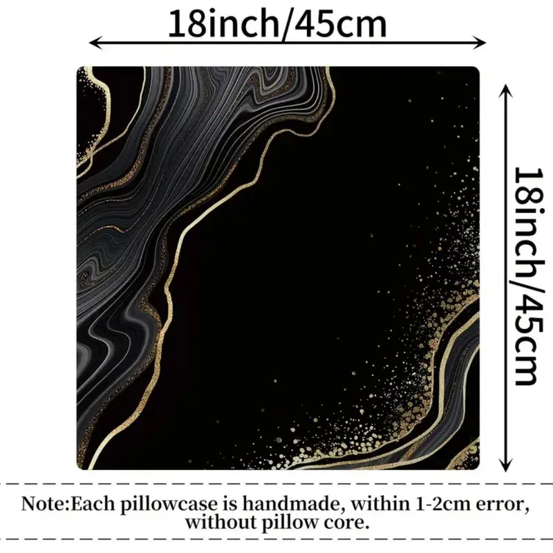 Marble Pattern Pillow Cover without Filler (4pcs), Geometric Pattern Decorative Pillow Cover, Square Decorative Pillow Cover for Sofa, Bed, and Office, Bedroom Decor Ideas, Home Decor Products 2